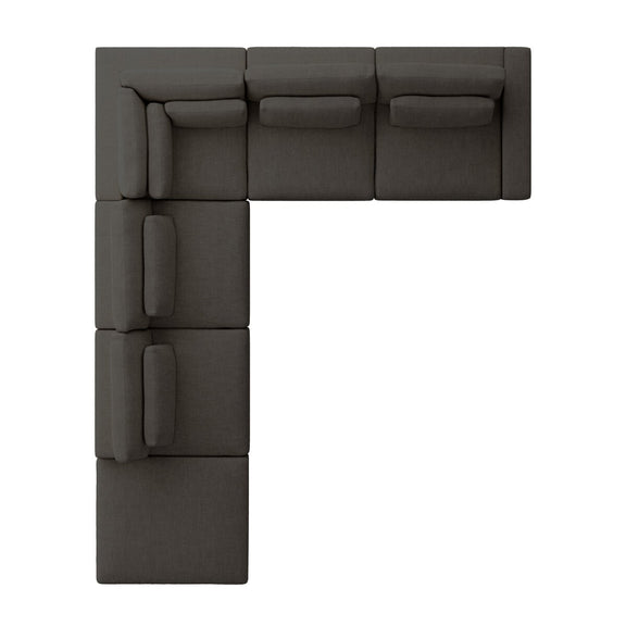 Bloor 5-Piece Sectional - Landale Charcoal