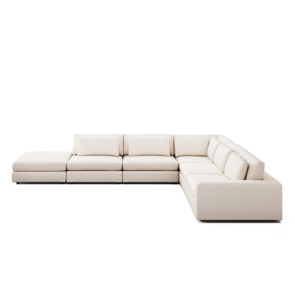 Bloor 5-Piece Sectional - Crypton Nomad Marshmallow
