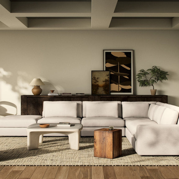 Bloor 5-Piece Sectional - Crypton Nomad Snow