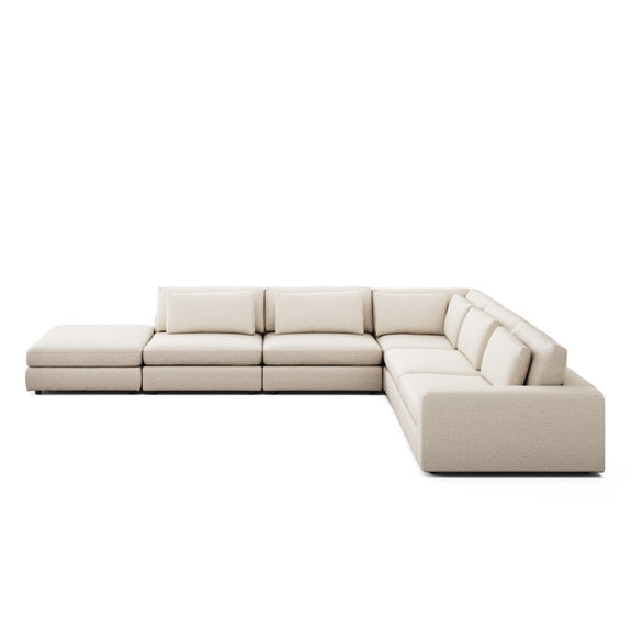 Bloor 5-Piece Sectional - Crypton Nomad Snow