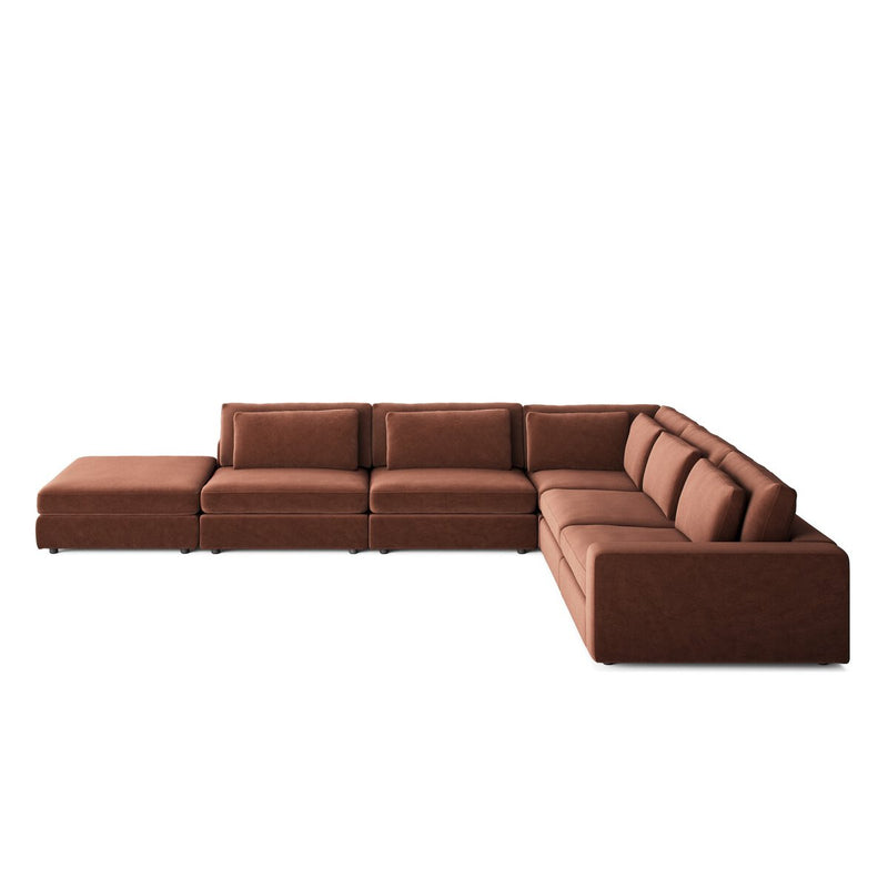 Bloor 5-Piece Sectional - Surrey Auburn
