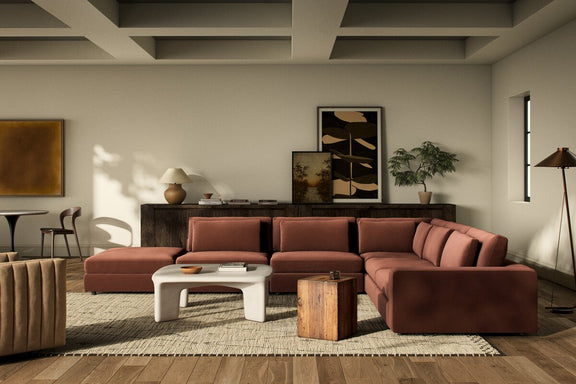 Bloor 5-Piece Sectional - Surrey Auburn