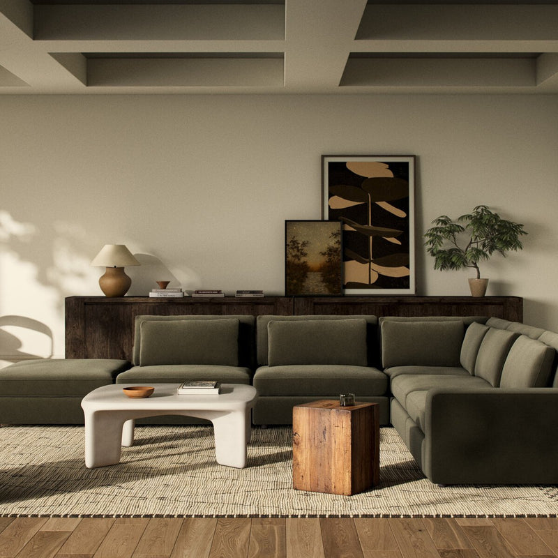 Bloor 5-Piece Sectional - Surrey Olive