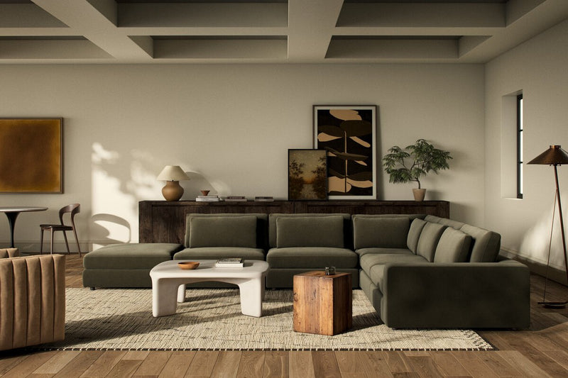Bloor 5-Piece Sectional - Surrey Olive