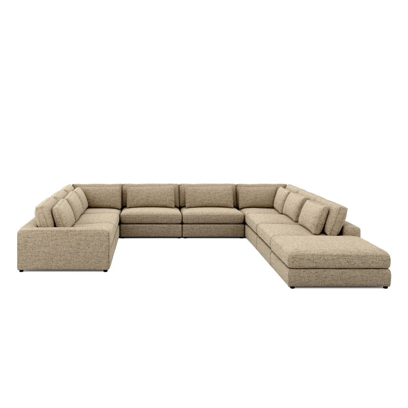 Bloor 8 Pc Sectional W/ Ottoman - Easthill Wheat
