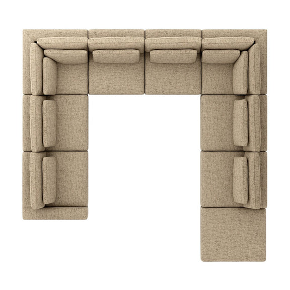 Bloor 8 Pc Sectional W/ Ottoman - Easthill Wheat
