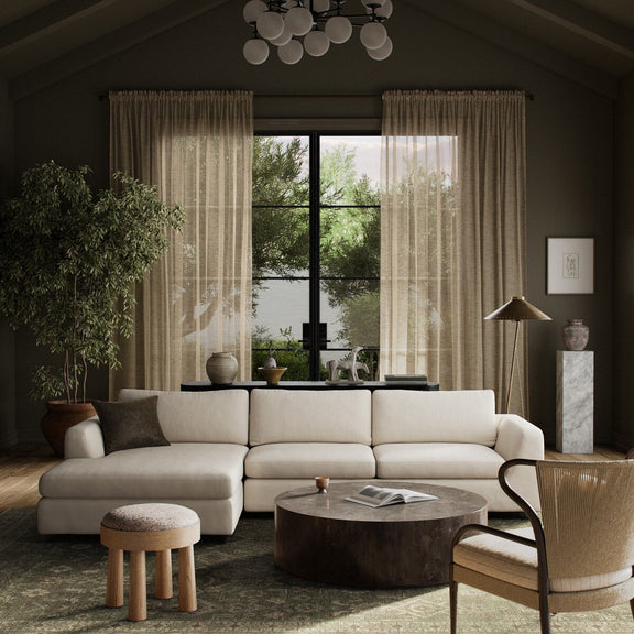 Colt 2-Piece Sectional - Crypton Nomad Marshmallow