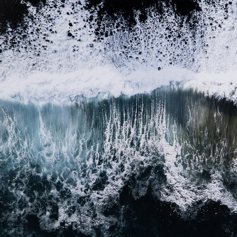 Wave Break 1 by Michael Schauer - White Oak