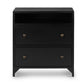 Belmont 2 Drawer Nightstand - Black