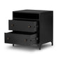 Belmont 2 Drawer Nightstand - Black