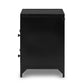 Belmont 2 Drawer Nightstand - Black