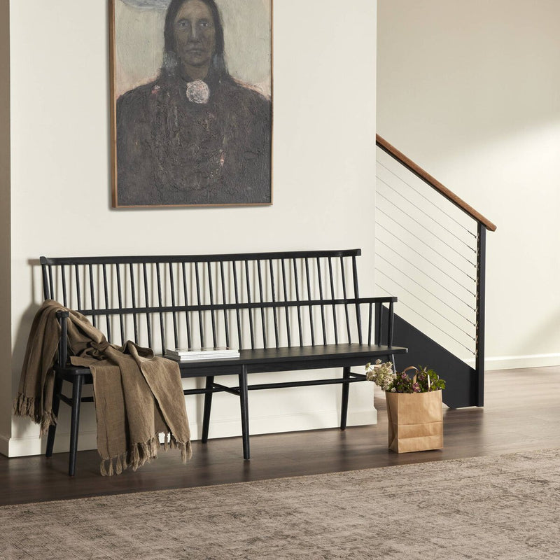 Aspen Bench - Black Oak