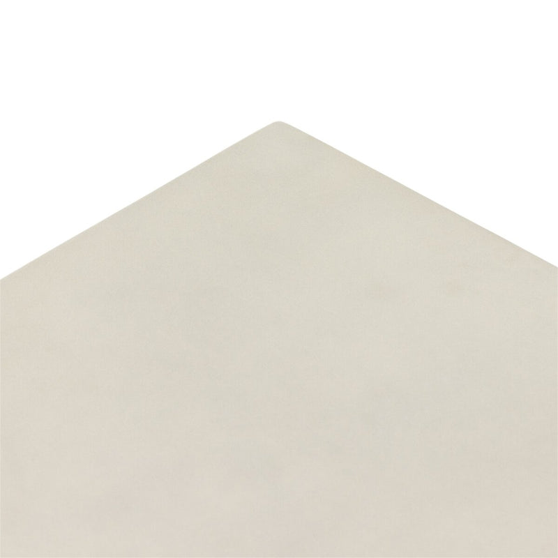 Parish End Table - White Concrete