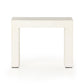 Parish End Table - White Concrete