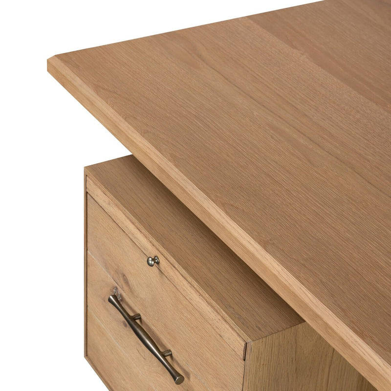 Lauren Desk - Natural Solid Oak