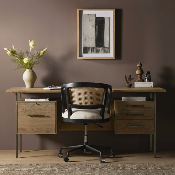 Lauren Desk - Natural Solid Oak