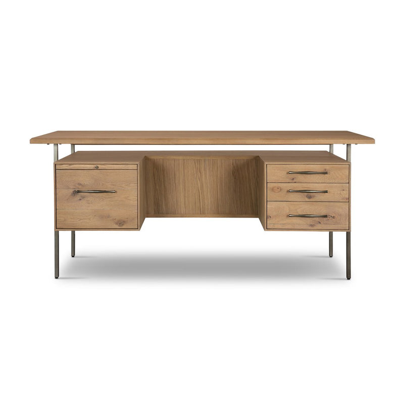Lauren Desk - Natural Solid Oak