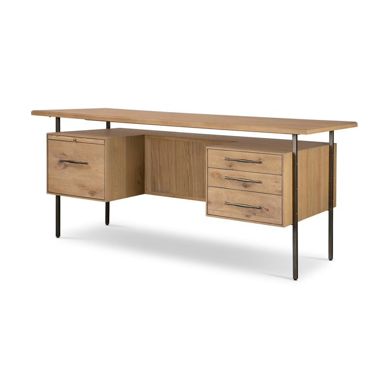 Lauren Desk - Natural Solid Oak