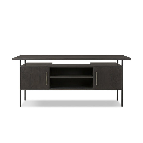 Lauren Desk - Charcoal Oak Veneer