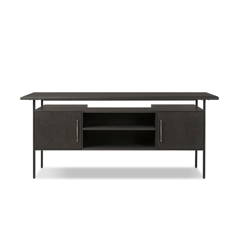 Lauren Desk - Charcoal Oak Veneer