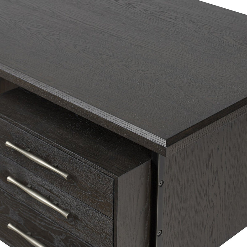 Lauren Desk - Charcoal Oak Veneer