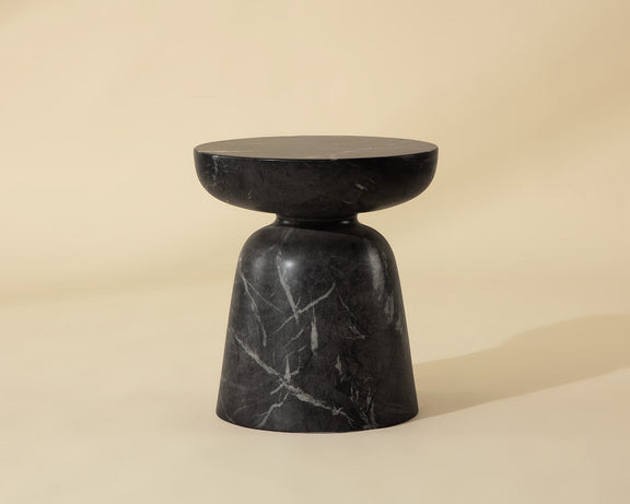 Lucida End Table - Marble Look