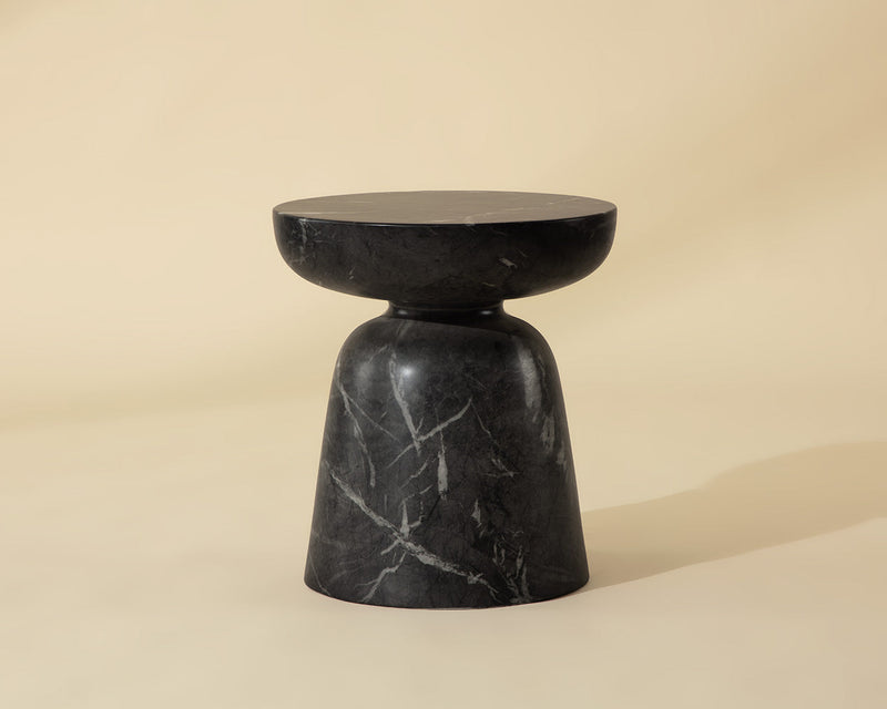 Lucida End Table - Marble Look