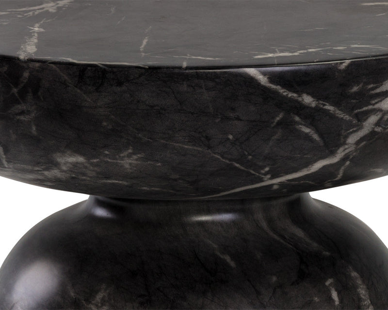 Lucida End Table - Marble Look