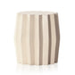 Gem Outdoor End Table - Parchment White