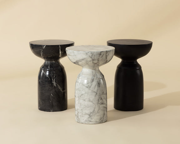 Goya End Table - Marble Look