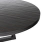 Eberwin Round Ext Dining Table - Dark Carbon
