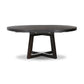 Eberwin Round Ext Dining Table - Dark Carbon