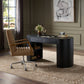 Pilar Desk - Ebony Oak Veneer