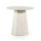 Bowman Outdoor End Table - White Concrete