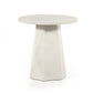 Bowman Outdoor End Table - White Concrete