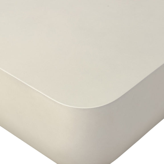 Ivan Square Coffee Table - White Concrete