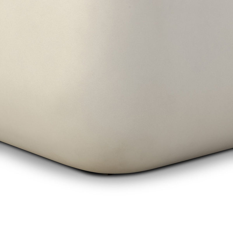 Ivan Square Coffee Table - White Concrete