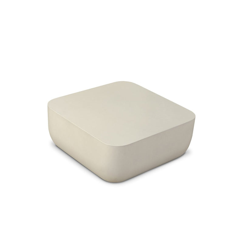 Ivan Square Coffee Table - White Concrete