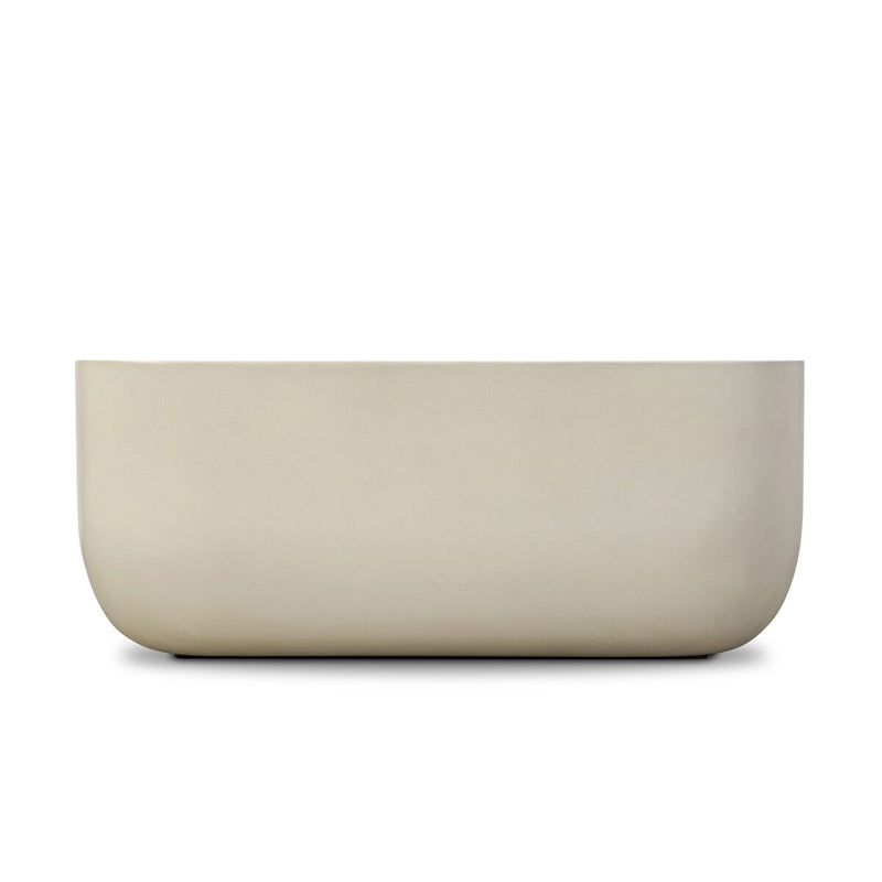 Ivan Square Coffee Table - White Concrete