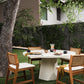 Bowman Outdoor Dining Table - White Concrete