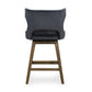 Task Swivel Stool - Modern Velvet Shadow
