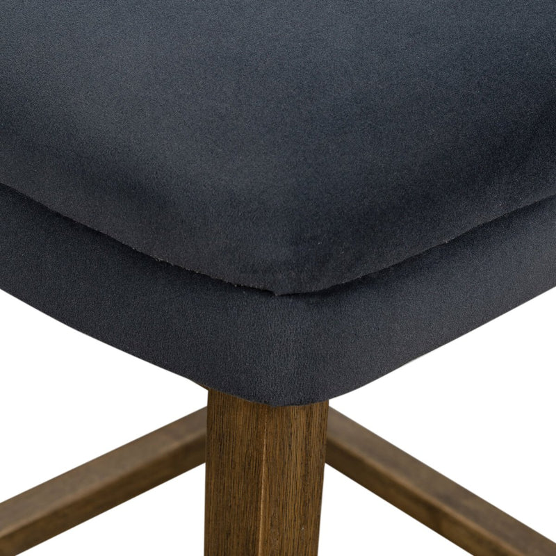 Task Swivel Stool - Modern Velvet Shadow