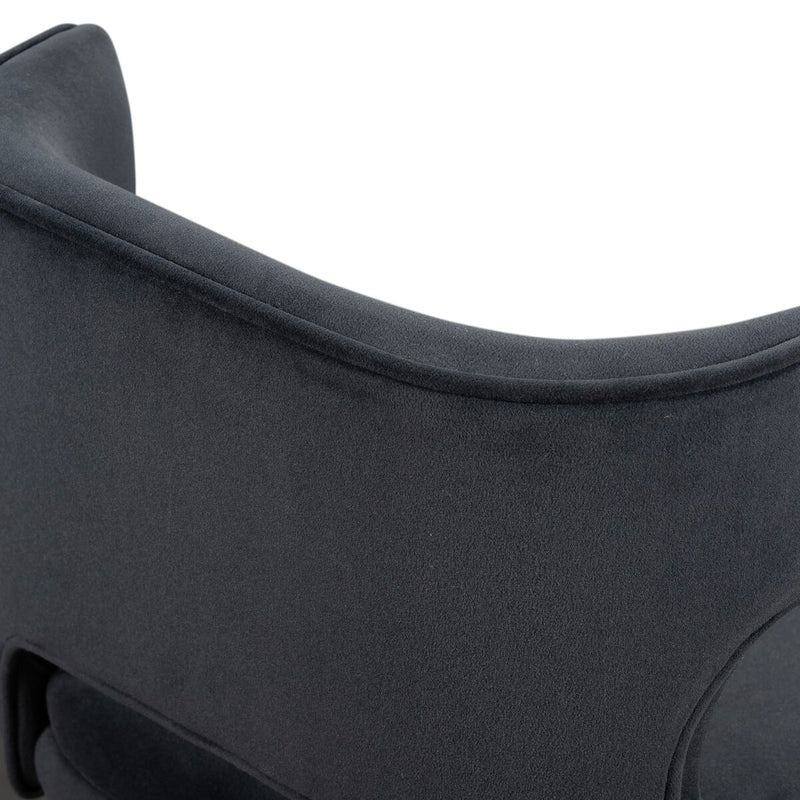 Task Swivel Stool - Modern Velvet Shadow