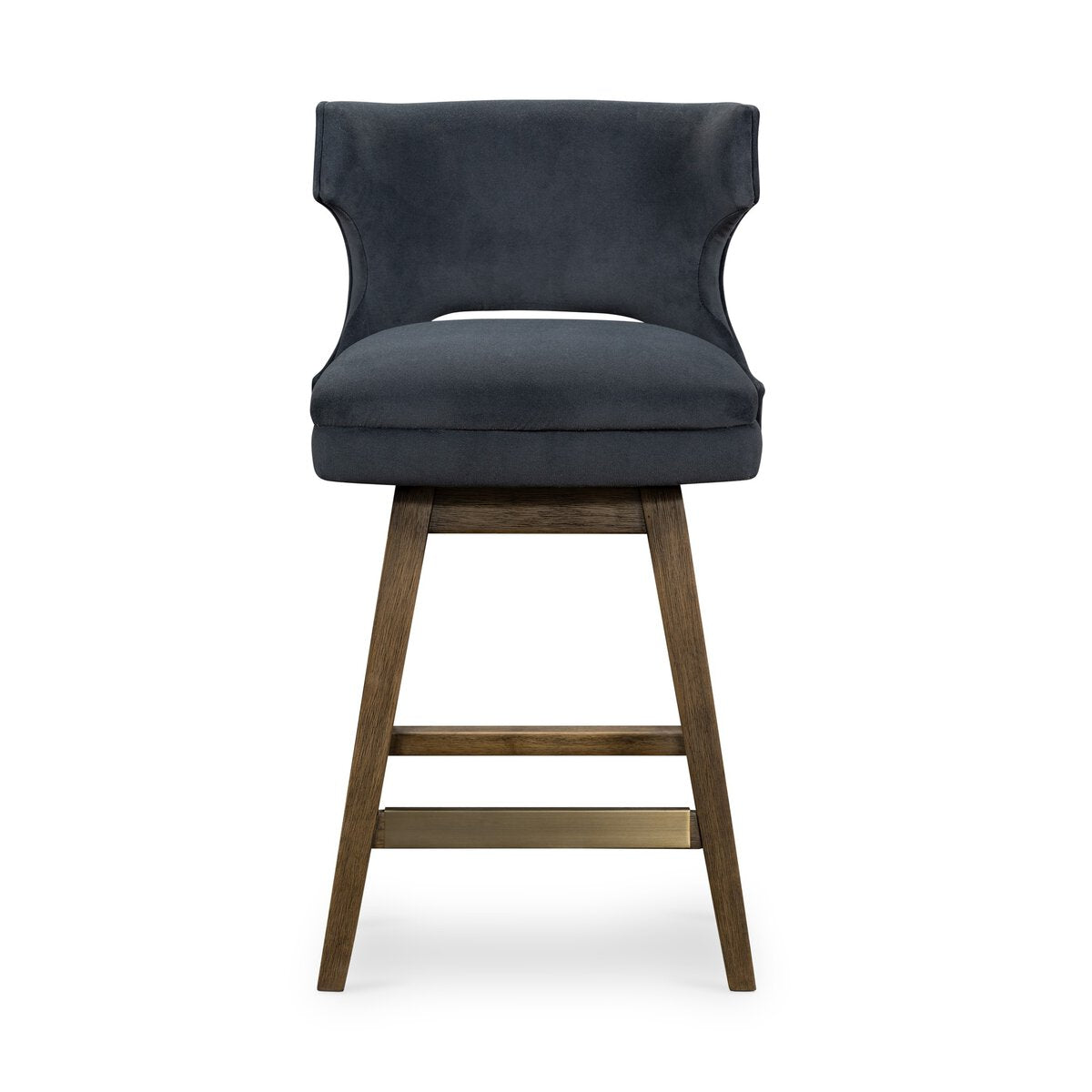 Task Swivel Stool - Modern Velvet Shadow
