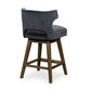 Task Swivel Stool - Modern Velvet Shadow