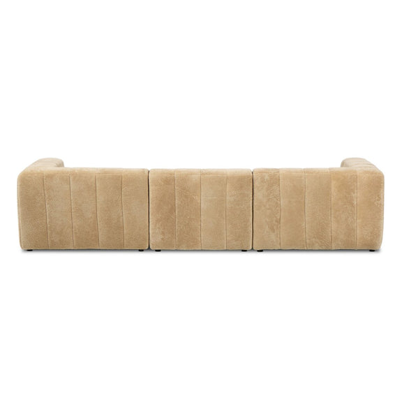 Langham Channeled 3-Piece Sectional - Ravello Camel