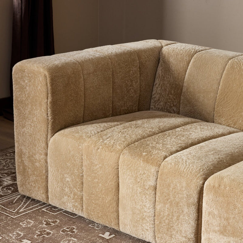 Langham Channeled 3-Piece Sectional - Ravello Camel
