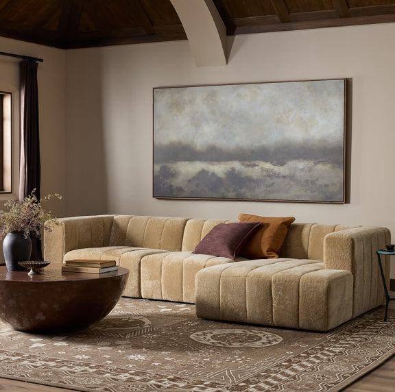Langham Channeled 3-Piece Sectional - Ravello Camel