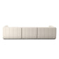 Langham Channeled 3-Piece Sectional - Crypton Nomad Snow