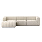 Langham Channeled 3-Piece Sectional - Crypton Nomad Snow